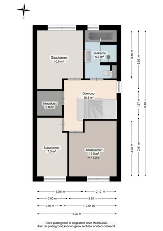 Floorplan - Kleine Hoorn 18, 9363 EW Marum